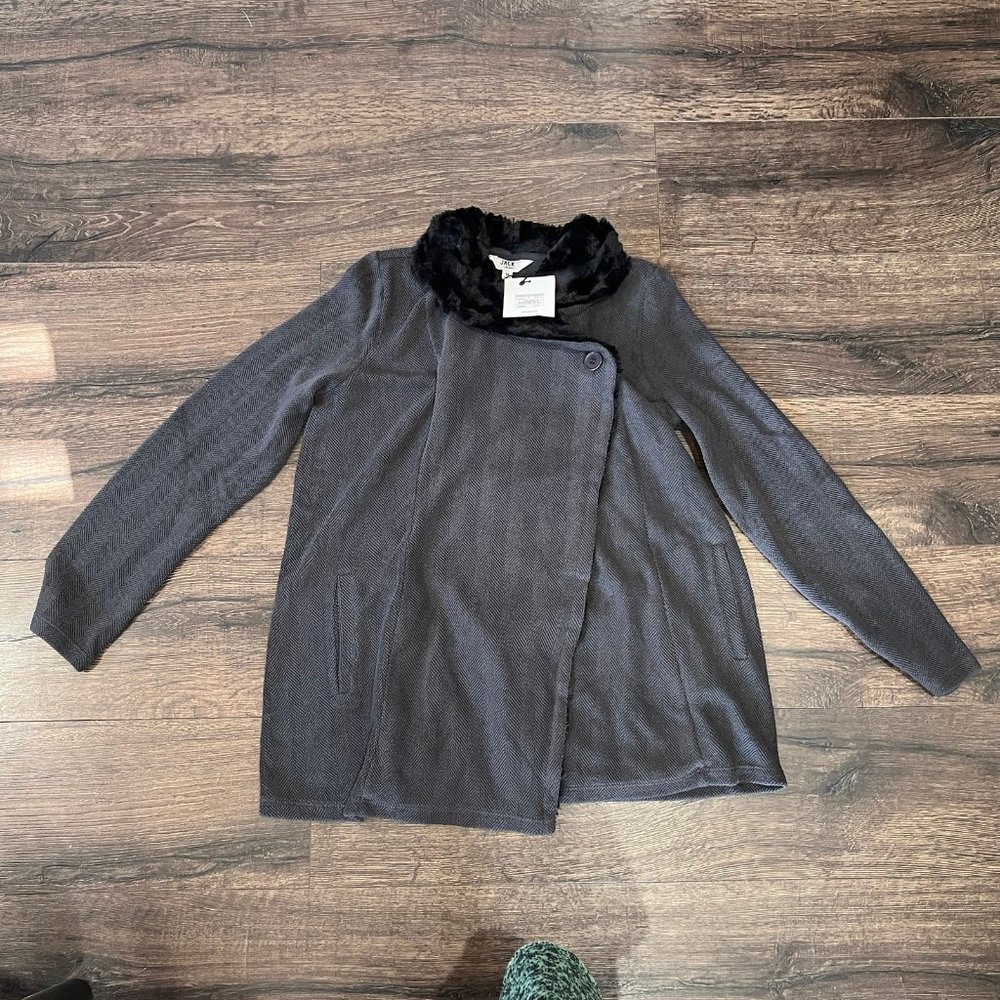 NWT Faux fur lined Coat